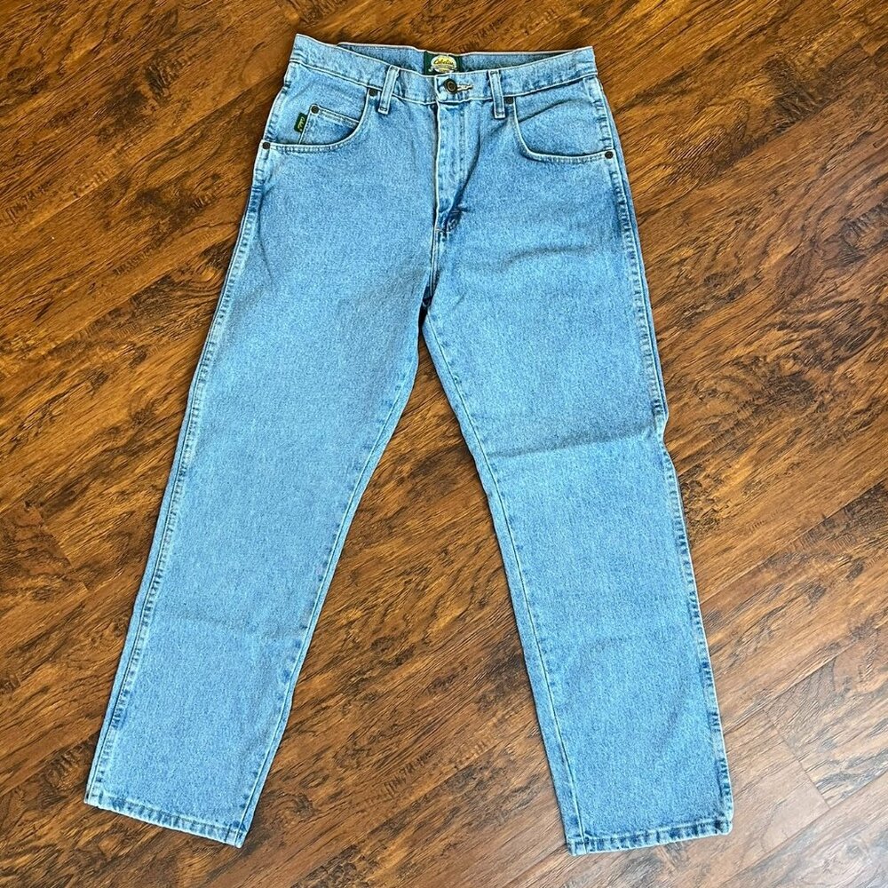 Cabela's Jeans Mens Size 32/30 Blue Denim Relaxed Fit Straight Leg Outdoor Gear
